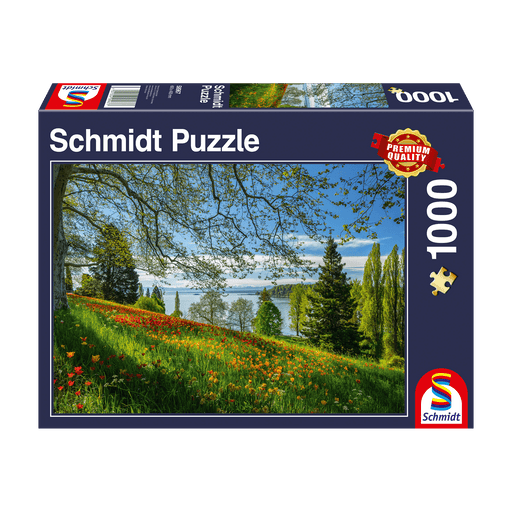Schmidt Spiele - Puzzle - Tulips In Bloom, Mainau Island (1000-Piece Puzzle) - Limolin 