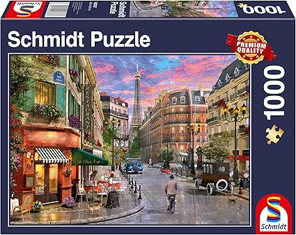 Schmidt Spiele - Puzzle - View On The Eiffel Tower (1000-Piece Puzzle) - Limolin 