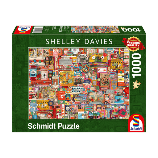 Schmidt Spiele - Puzzle - Vintage Craft Supplies - Shelley Davies (1000-Piece Puzzle) - Limolin 