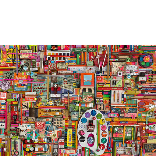 Schmidt Spiele - Puzzle - Vintage Material For Artists - Shelley Davies (1000-Piece Puzzle) - Limolin 