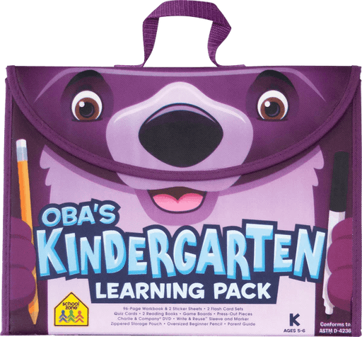 School Zone - Oba’s Kindergarten Learning Pack - Limolin 
