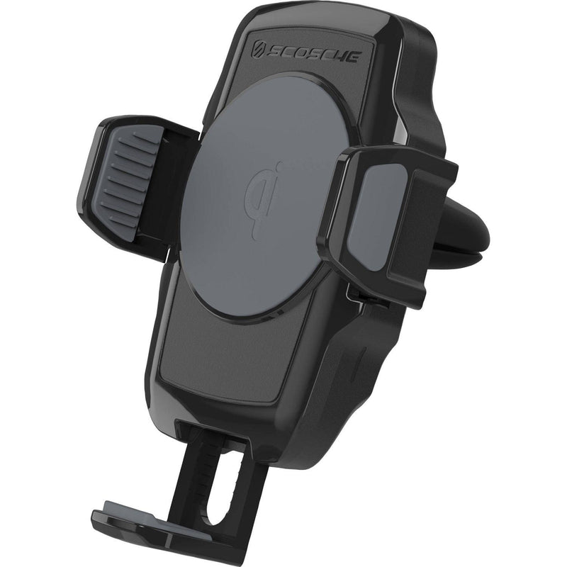 Scosche - Qi Vent Mount Car with USB-C Cable and Car Charger Extends up to 35inin Width Black - Limolin 