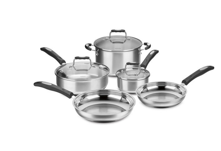 Cuisinart - 8Pc Stainless Steel Promo Cookware Set - Limolin 