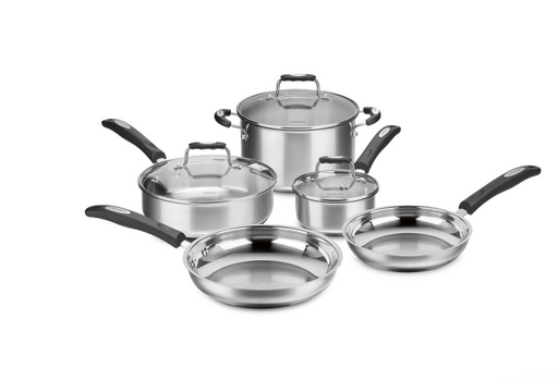 Cuisinart - 8Pc Stainless Steel Promo Cookware Set - Limolin 