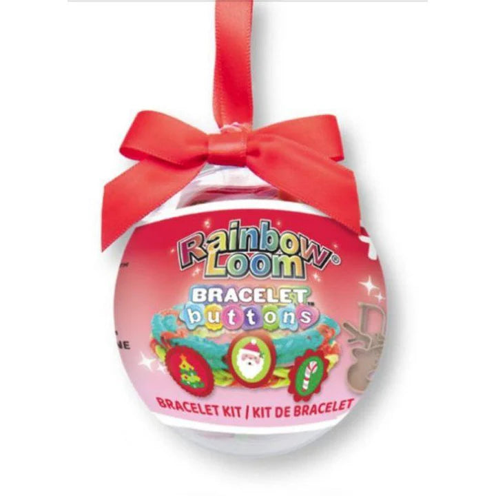 Rainbow Loom - CHRISTMAS - ORNAMENT BRACELET BUTTON KIT