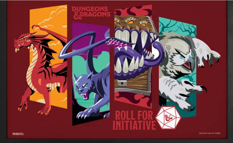 Pyramid America - DUNGEONS & DRAGONS - ROLL CHARACTER PANELS - 11" x 17" GEL PRINT