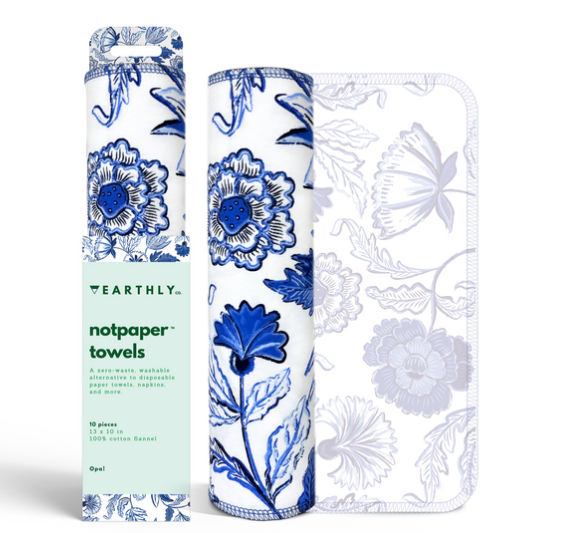 EARTHLY CO - Reusable Paper Towel 10/PK Opal