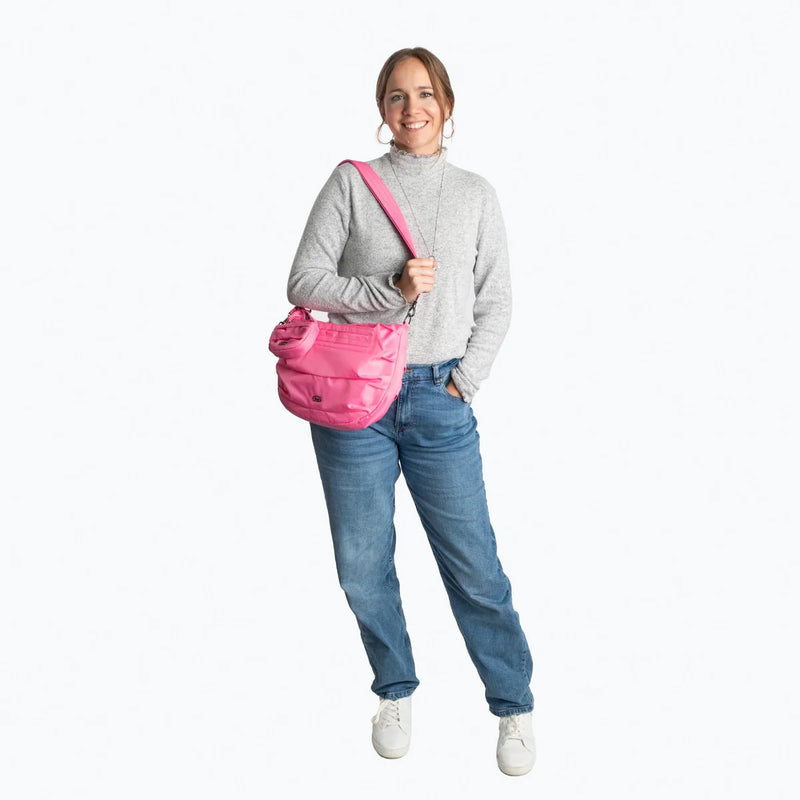 LUG - Scuffle Pleated Crossbody Bag with Disco Pouch