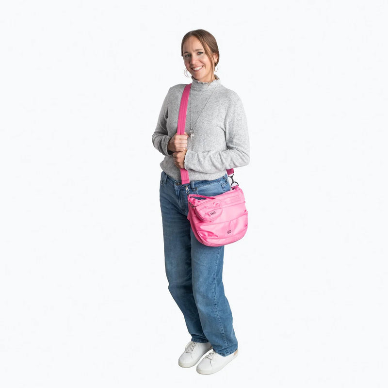 LUG - Scuffle Pleated Crossbody Bag with Disco Pouch