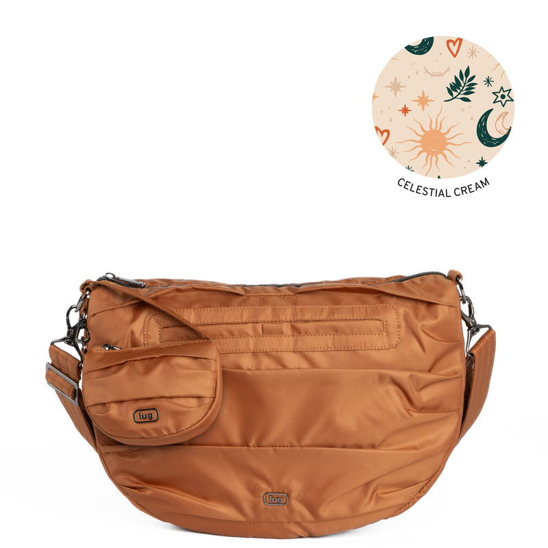 LUG - Scuffle Pleated Crossbody Bag with Disco Pouch