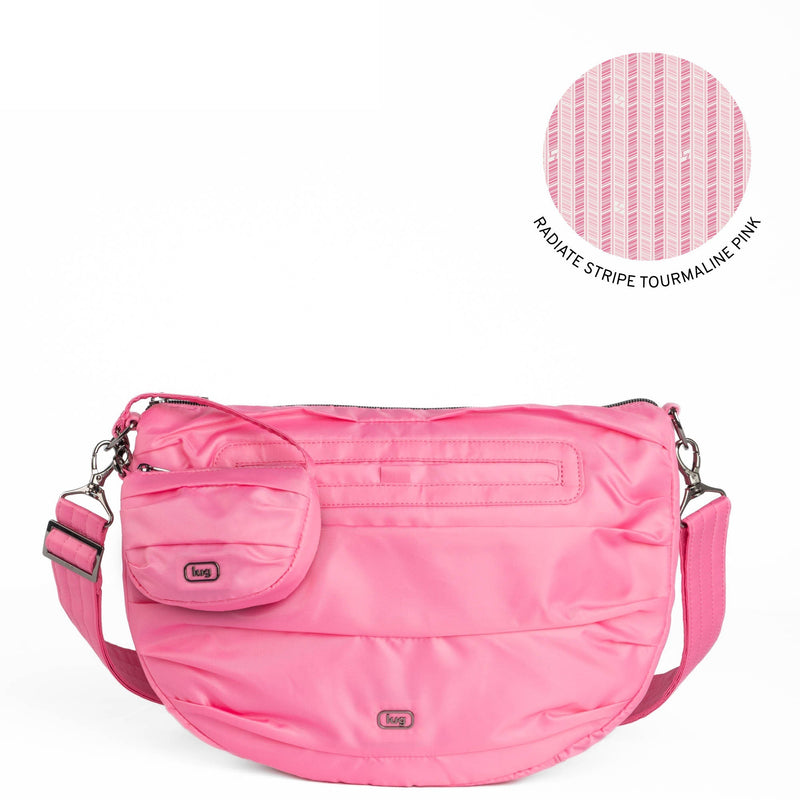 LUG - Scuffle Pleated Crossbody Bag with Disco Pouch