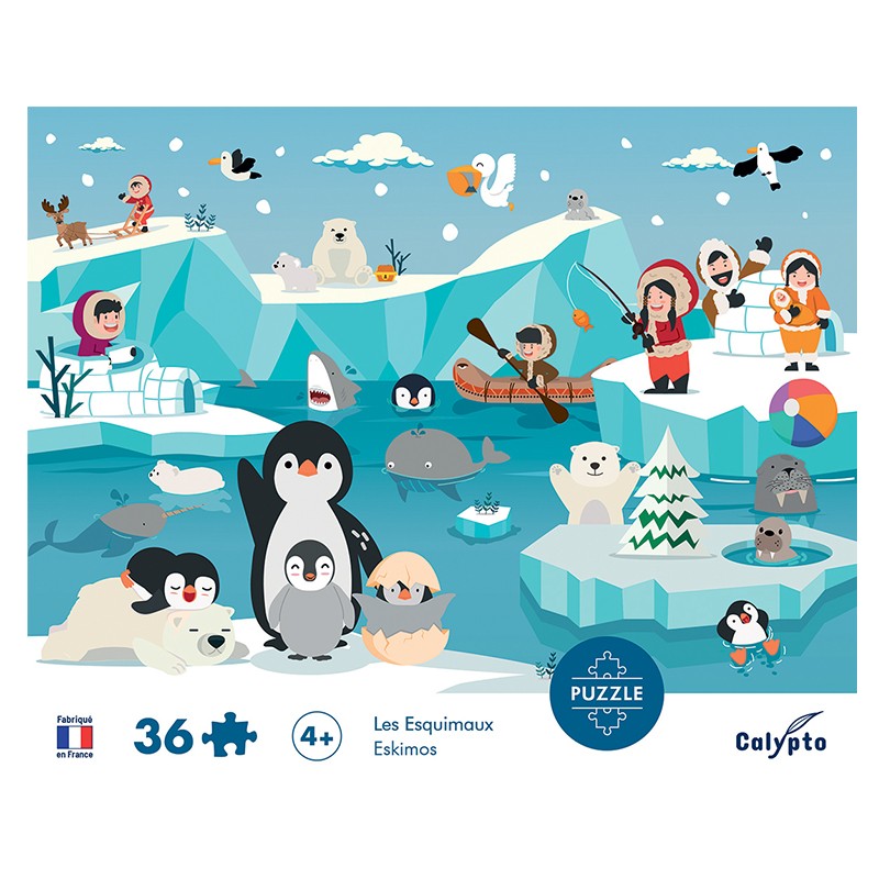 Sentosphere - Eskimos (36-Piece Puzzle) - Limolin 