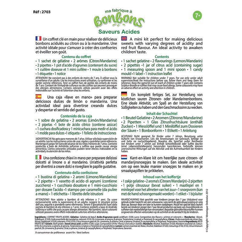 Sentosphere - Mini Fabrique A Bonbons - Saveur Acides - Limolin 