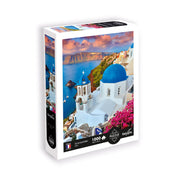 Sentosphere - Puzzles 1000 pieces 685X480mm LANDSCAPE - Santorini Islands - Limolin 