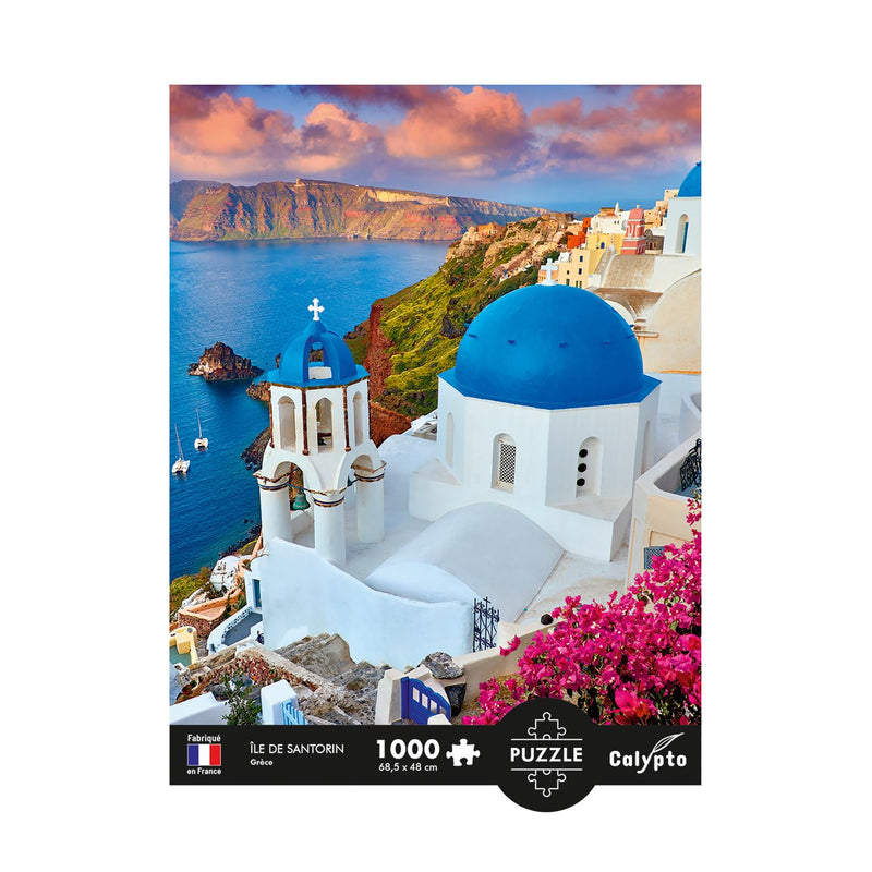 Sentosphere - Puzzles 1000 pieces 685X480mm LANDSCAPE - Santorini Islands - Limolin 