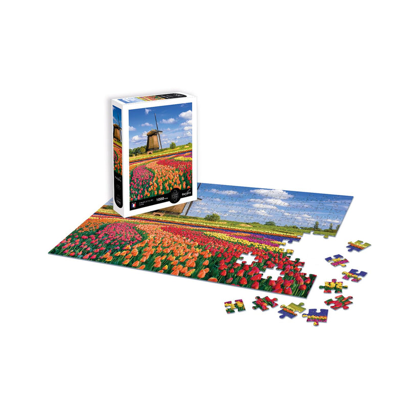 Sentosphere - Puzzles 1000 pieces 685X480mm LANDSCAPE - Tulip fields - Hol - Limolin 