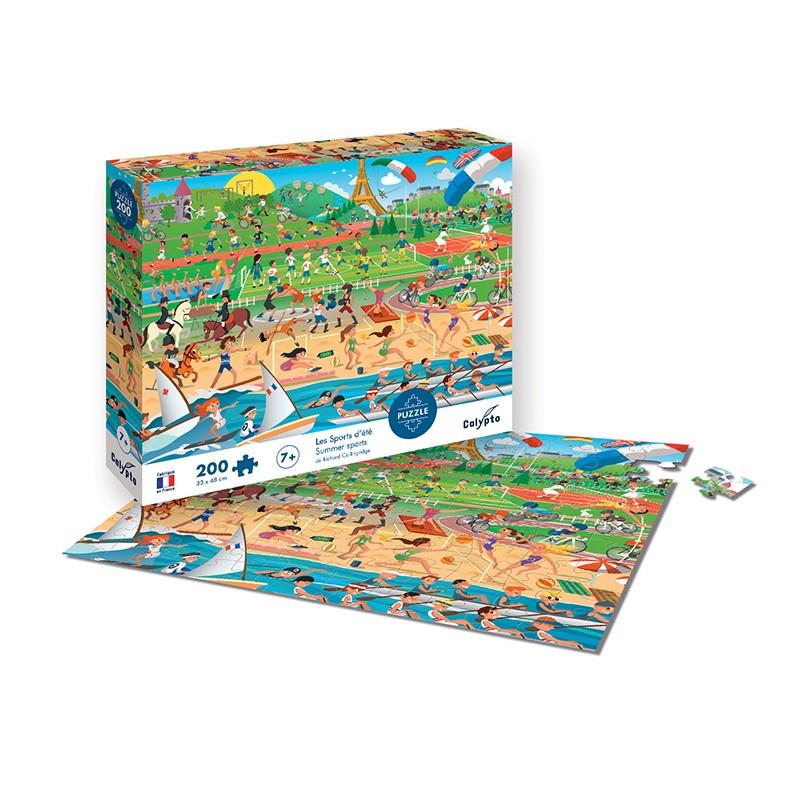 Sentosphere - Puzzles 200 pieces 480X330mm Summer Sports - Limolin 