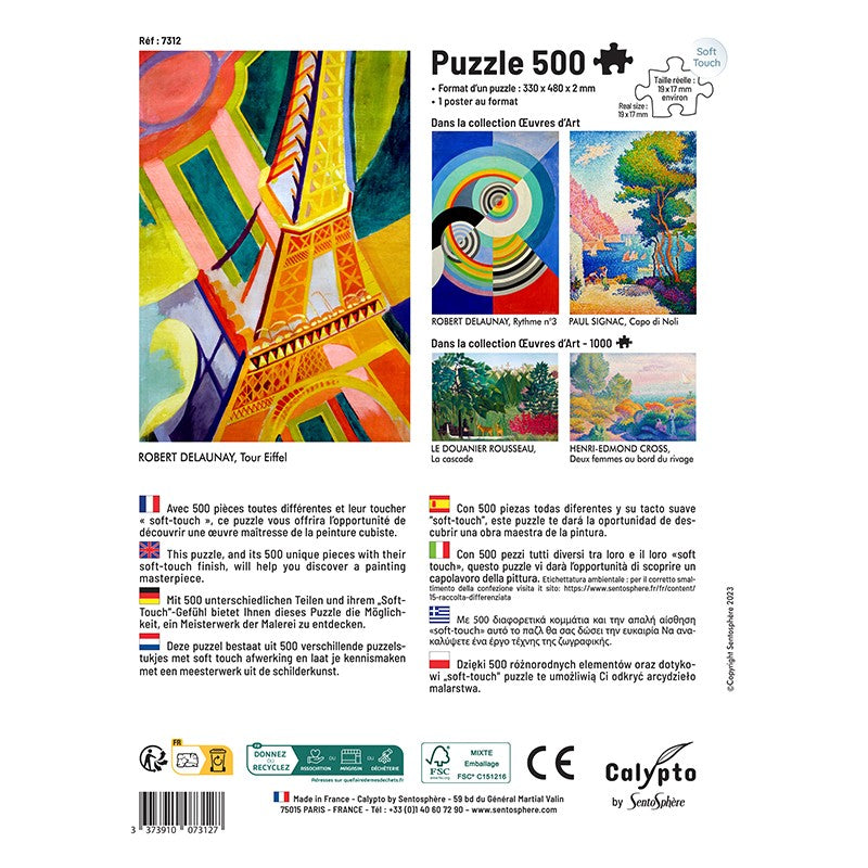 Sentosphere - Puzzles 500 pieces 480X330mm Eiffel Tower - Limolin 