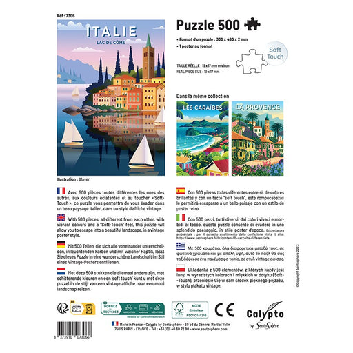 Sentosphere - Puzzles 500 pieces 480X330mm Italy, Lake Como - Limolin 