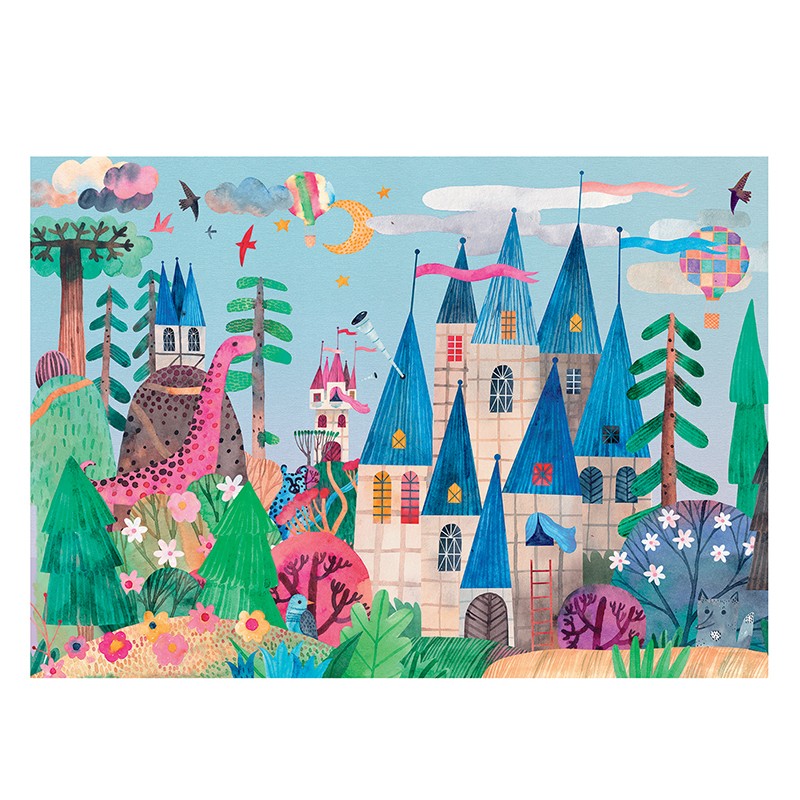 Sentosphere - Puzzles 54 pieces 475X330mm Fairy Castle - Limolin 
