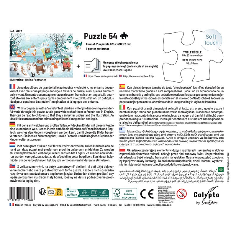 Sentosphere - Puzzles 54 pieces 475X330mm Under the snow - Limolin 