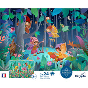 Sentosphere - Puzzles children 2 X 24 pieces 330X230mm Elves and Fairies - Limolin 