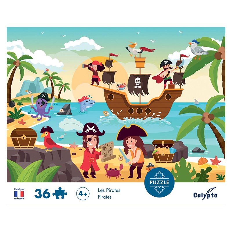 Sentosphere - Puzzles children 36 pieces 330X230mm Pirates - Limolin 