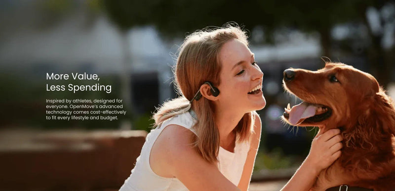 Shokz - OpenMove - Bone Conduction Open-Ear Lifestyle/Sport Headphones - Limolin 