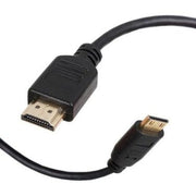 SideTrak - Cable Mini HDMI to HDMI Gold Plated Connectors 3ft - Black - Limolin 