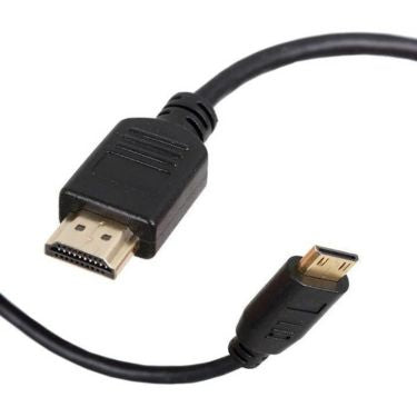 SideTrak - Cable Mini HDMI to HDMI Gold Plated Connectors 3ft - Black - Limolin 