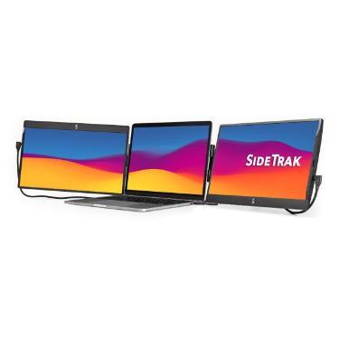 SideTrak - Laptop Monitor 12.5in 2-PACK Triple Swivel Portable Monitor - Black - Limolin 