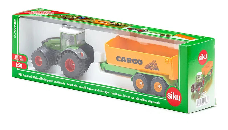 Siku - FENDT WITH HOOKLIFT TRAILER AND CARRIAGE (1:50) - Limolin 