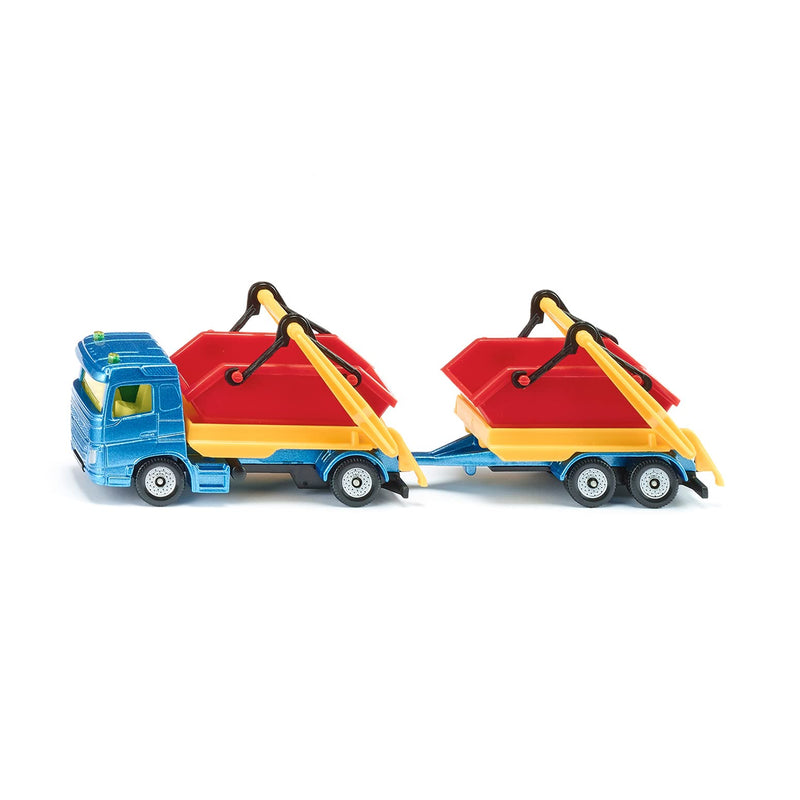 Siku - TRUCK WITH SKIP AND TRAILER - Limolin 