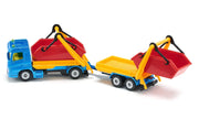 Siku - TRUCK WITH SKIP AND TRAILER - Limolin 