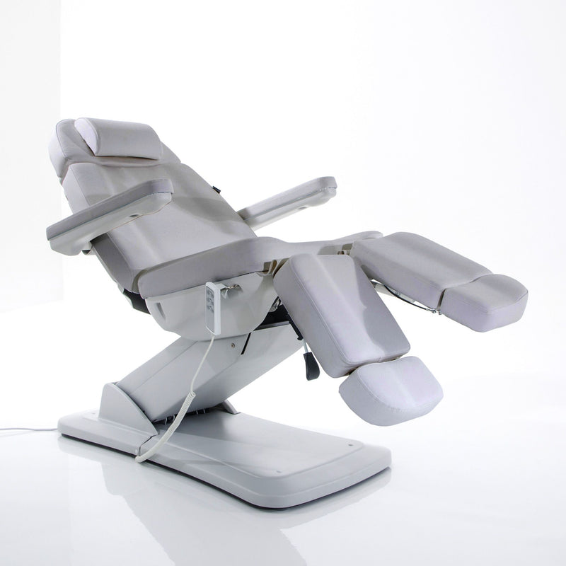 Silver - Electric Podiatry Chair With 3 Motors (Silver) - Limolin 