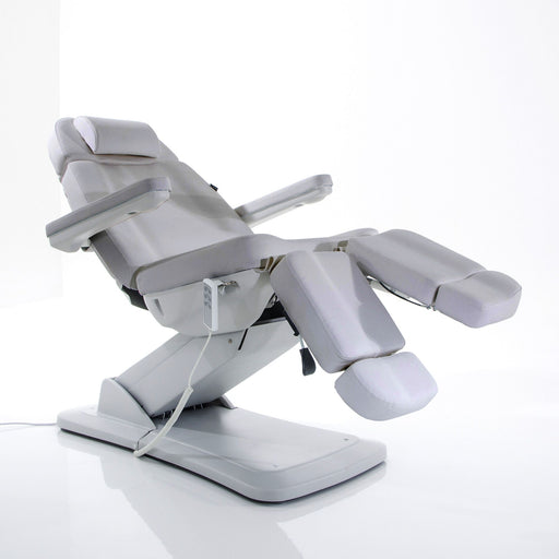 Silver - Electric Podiatry Chair With 3 Motors (Silver) - Limolin 