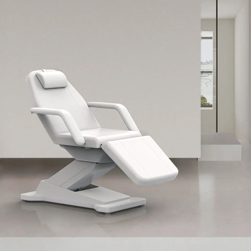 Silver - Electrical Facial Bed With 3 Motors 3 Controls - Limolin 