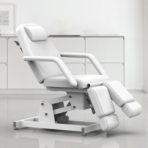 Silver - White Pedicure Chair 1 Motor (No Return Accepted) - Limolin 