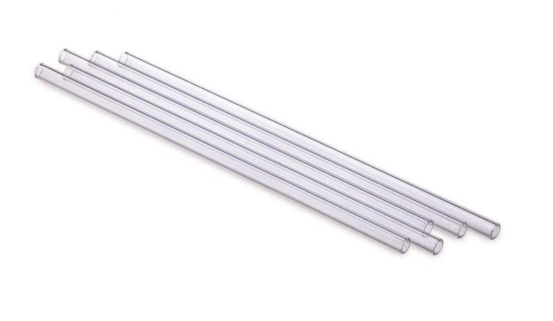 Simax - Glass Drinkng Straws with Cleaning Brush 6pc Straight 20cm - Limolin 