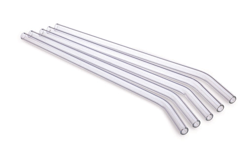 Simax - Glass Drinkng Straws with Cleaning Brush 6pc bent 20cm - Limolin 