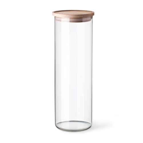 Simax - Glass Storage Jar with Beech Wood Lid 1.8L - Limolin 