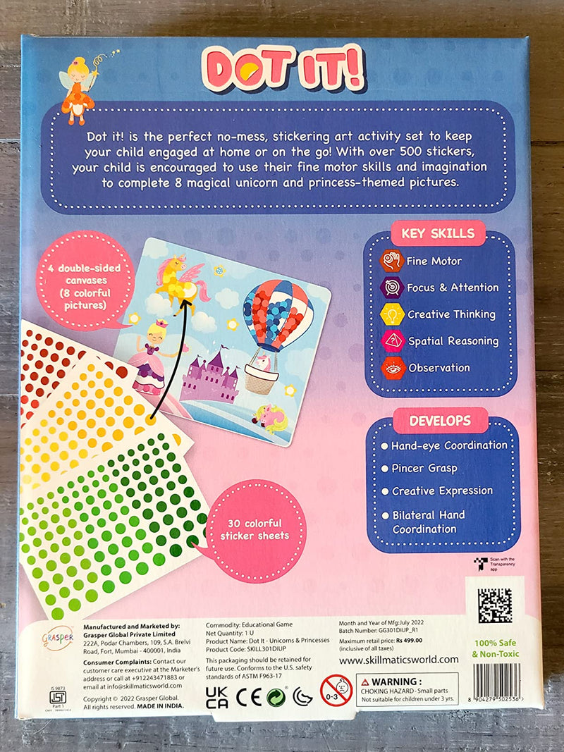 Skillmatics - Dot It Unicorns & Princesses - Bilingual - Limolin 