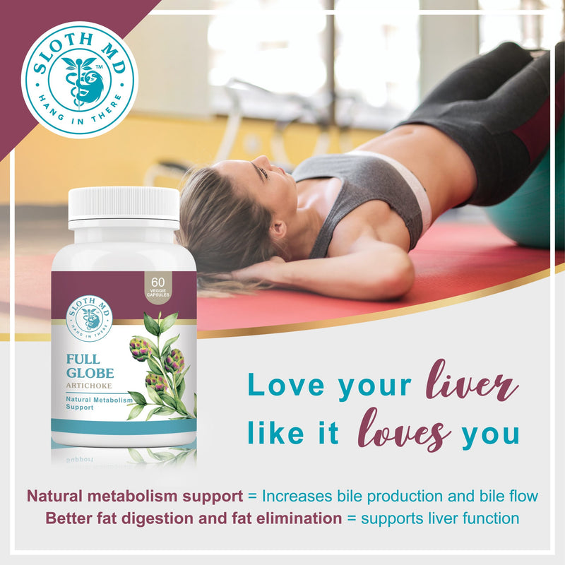 Sloth MD - Full Globe Artichoke 60Vcaps - Limolin 