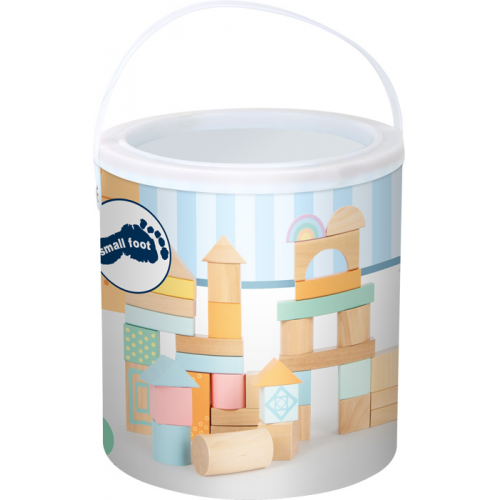 Small Foot - 50Pc Building Blocks - Pastel - Playset - Limolin 