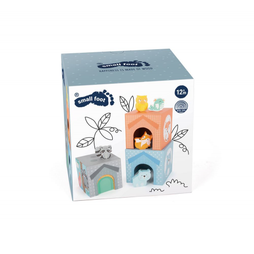 Small Foot - Pastel Animals Stacking Tower - Limolin 