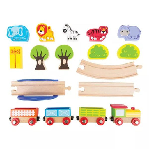 Small Foot - WOODEN TOY TRAIN - MY ZOO - Limolin 