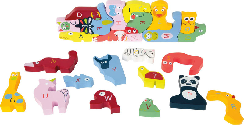 Small Foot - Wooden Animal Abc Educational Puzzle - Limolin 