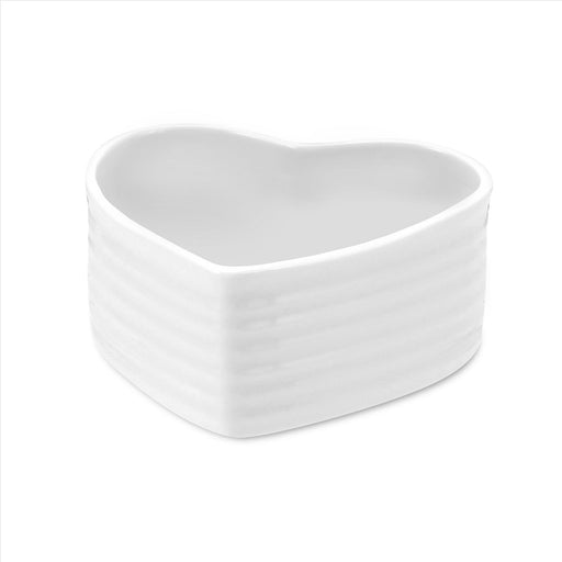 Sophie Conran - HEART RAMEKINS 4" WHITE (Set of 2) - Limolin 