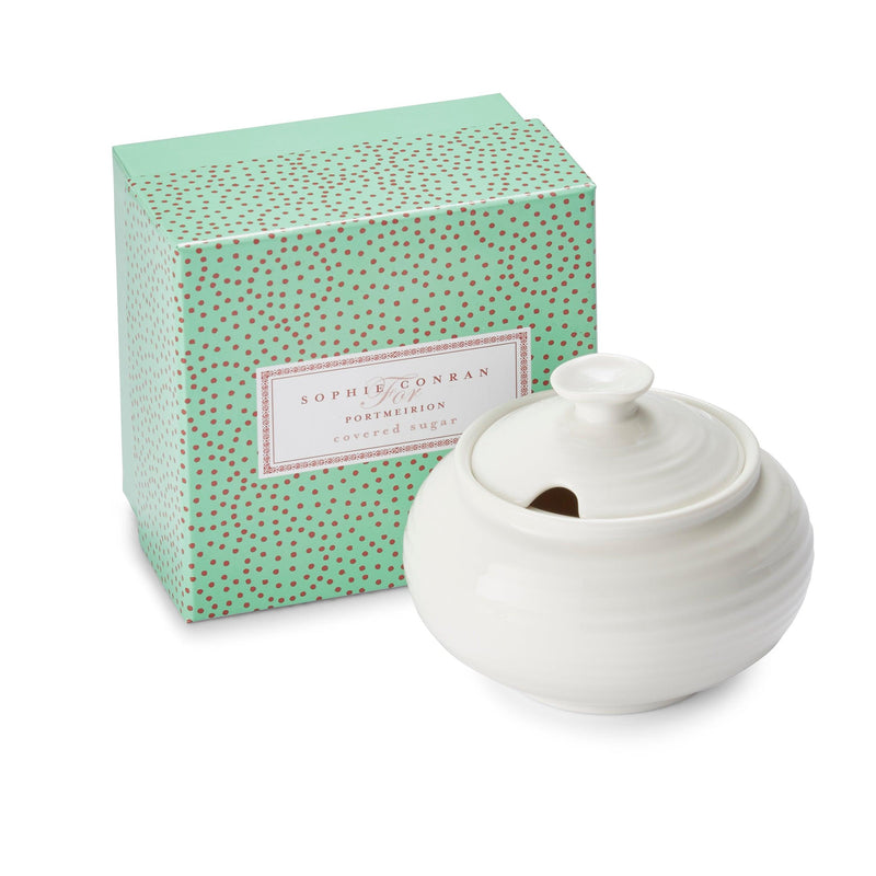 Sophie Conran - White - Covered Sugar Bowl | 11 oz - Limolin 