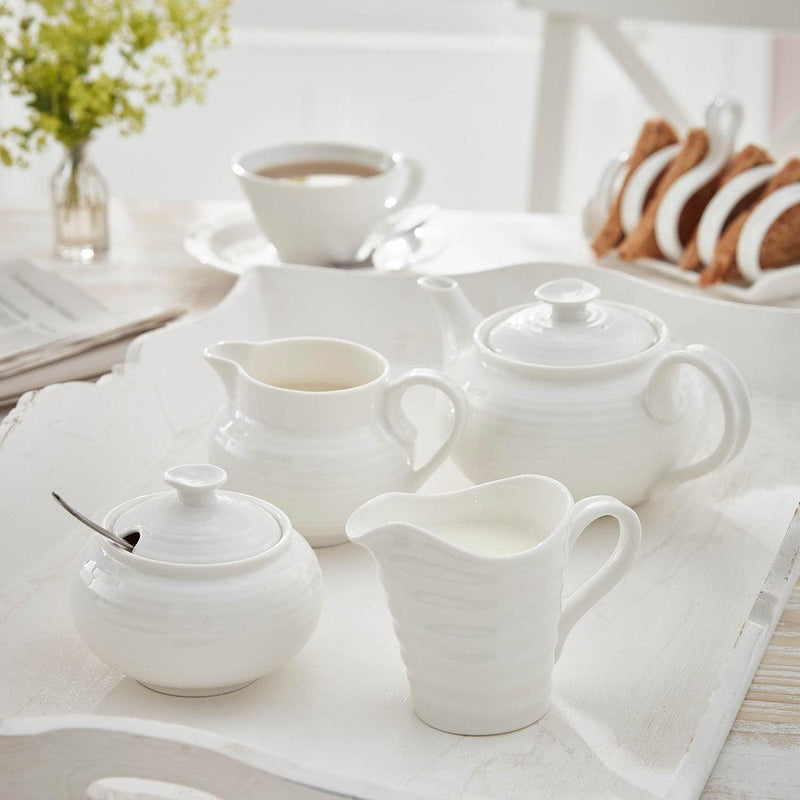 Sophie Conran - White - Covered Sugar Bowl | 11 oz - Limolin 